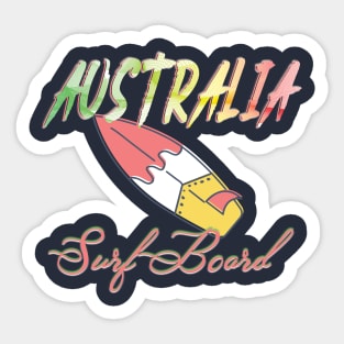Australia surf board Sticker